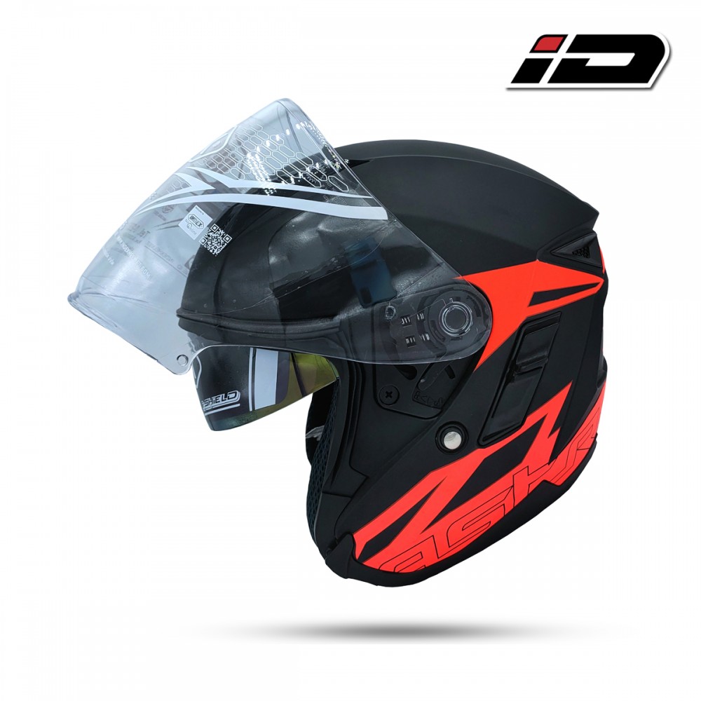 Index half sales face helmet